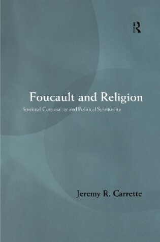 Cover of Foucault and Religion