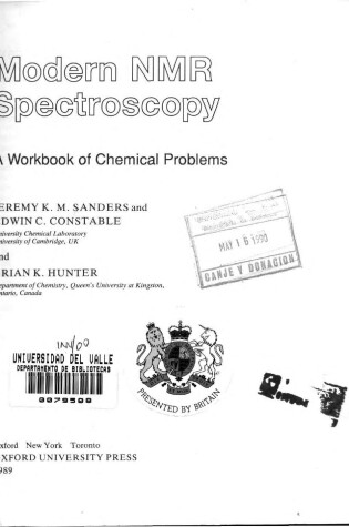 Cover of Modern NMR Spectroscopy