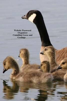 Book cover for Website Password Organizer Canadian Geese and Goslings