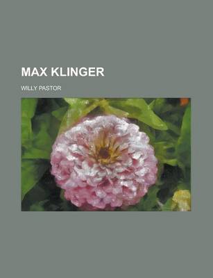 Book cover for Max Klinger
