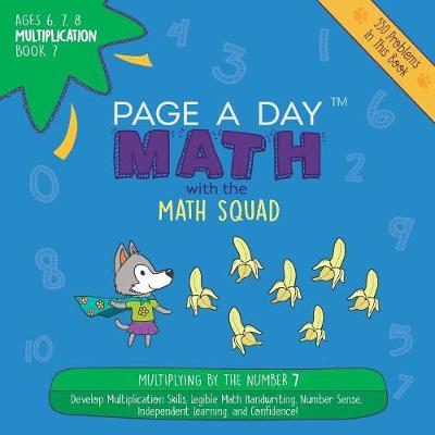 Book cover for Page a Day Math Multiplication Book 7