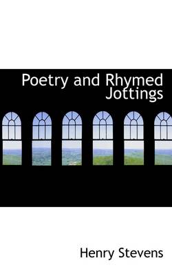 Book cover for Poetry and Rhymed Jottings