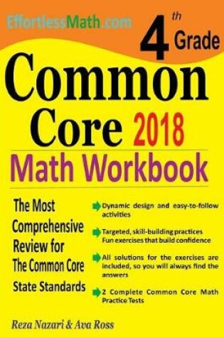 Cover of 4th Grade Common Core Math Workbook