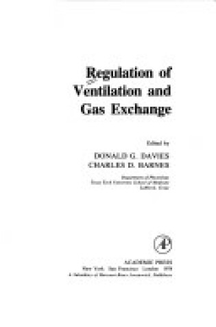 Cover of Regulation of Ventilation and Gas Exchange