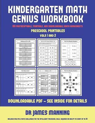 Book cover for Preschool Worksheets (Kindergarten Math Genius)