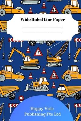 Book cover for Cute Truck Theme Wide Ruled Line Paper