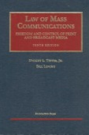 Cover of Law of Mass Communication 10ed