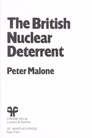 Cover of The British Nuclear Deterrent