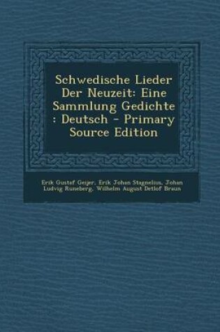 Cover of Schwedische Lieder Der Neuzeit