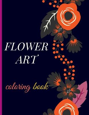 Book cover for FLOWER ART Coloring book