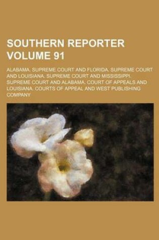 Cover of Southern Reporter Volume 91