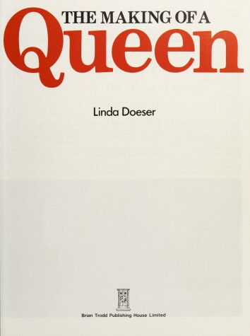 Book cover for The Making of a Queen