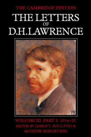 Cover of The Letters of D. H. Lawrence Part 2