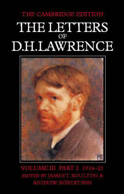 Book cover for The Letters of D. H. Lawrence Part 2
