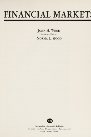 Cover of Wood Financial Markets