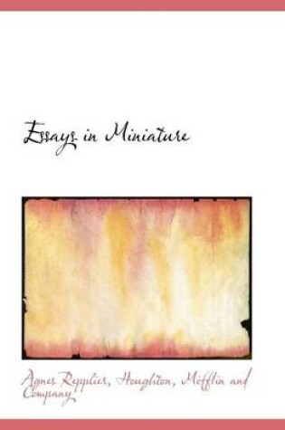 Cover of Essays in Miniature