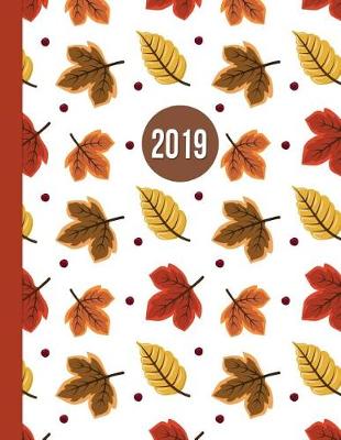 Book cover for 2019 Planner; Fall Leaves