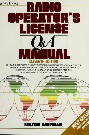 Cover of Radio Operator's Licence Question and Answer Manual