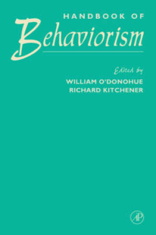 Cover of Handbook of Behaviorism