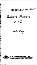 Book cover for Babies Names A-Z