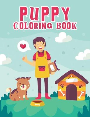 Book cover for Puppy Coloring Book