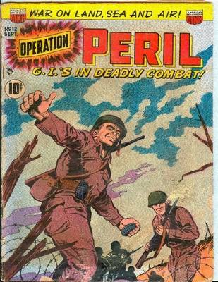 Book cover for Operation Peril Number 12 Golden Age Comic Book