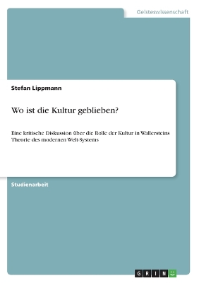 Book cover for Wo ist die Kultur geblieben?