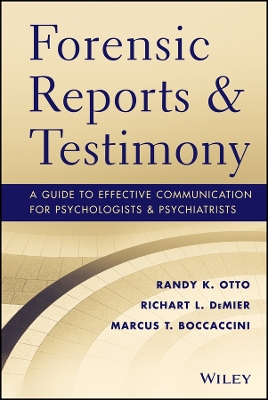 Book cover for Forensic Reports and Testimony