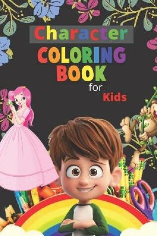 Cover of Character coloring book for kids.
