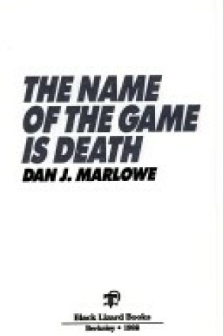 Cover of Name of the Game is Death