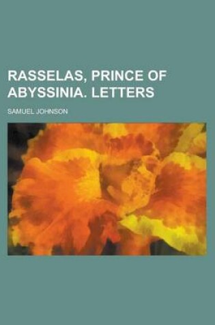 Cover of Rasselas, Prince of Abyssinia. Letters