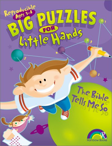 Book cover for Big Puzzles for Little Hands Bible Tells ME So