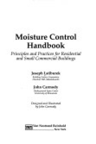 Cover of Moisture Control Handbook