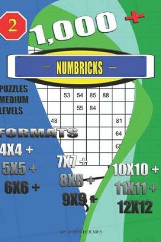 Cover of 1,000 + Numbricks puzzles medium levels