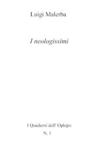 Cover of I neologissimi