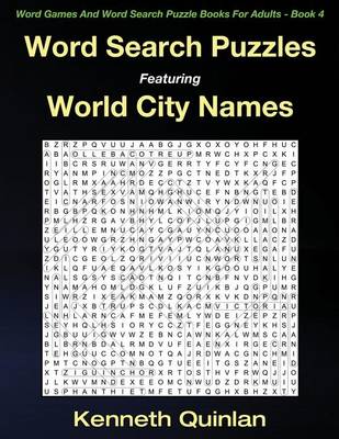 Book cover for Word Search Puzzles Featuring World City Names