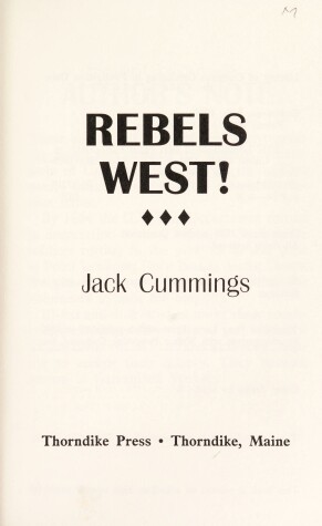 Book cover for Rebels West!