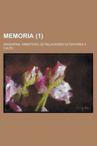 Cover of Memoria (1)