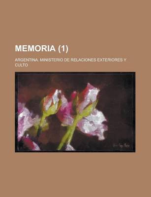 Book cover for Memoria (1)