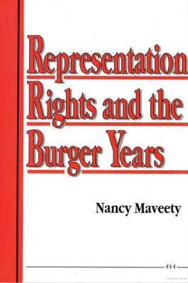 Book cover for Representation Rights and the Burger Years