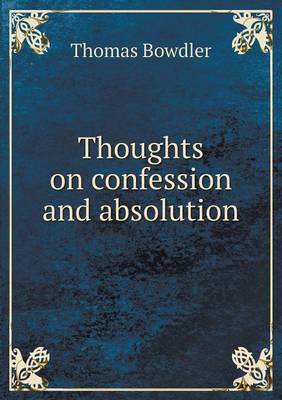 Book cover for Thoughts on confession and absolution