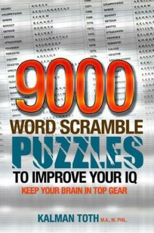 Cover of 9000 Word Scramble Puzzles to Improve Your IQ