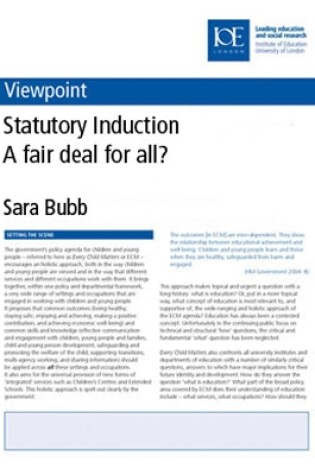 Cover of Statutory Induction