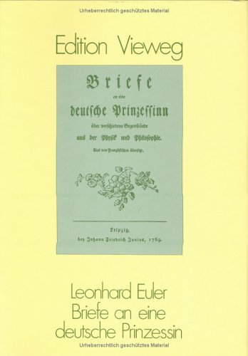 Book cover for Briefe an Eine Deutsche Prinzessin Uber Verschiedene Gegenstande Aus Der Physik Und Philosophie