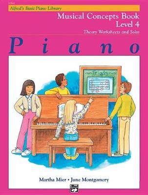 Cover of Alfred's Basic Piano Library Musical Concepts, Bk 4