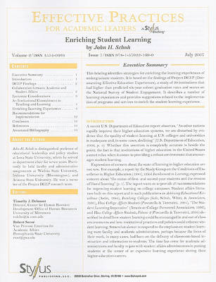 Book cover for Enriching Student Learning