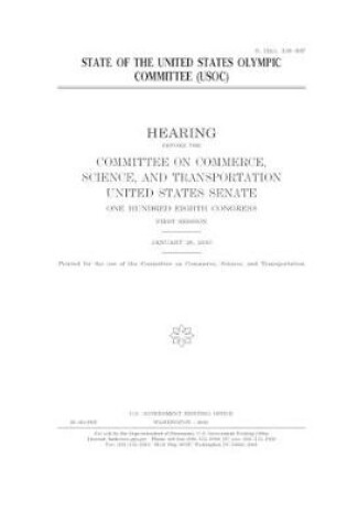 Cover of State of the United States Olympic Committee (USOC)