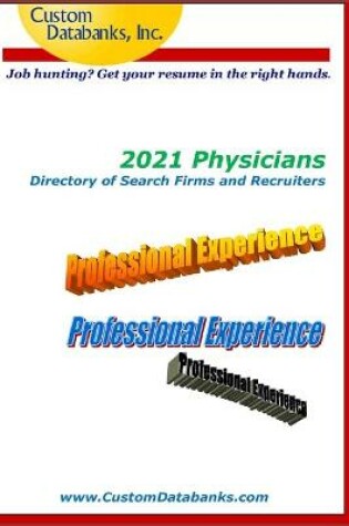 Cover of 2021 Physicians Directory of Search Firms and Recruiters