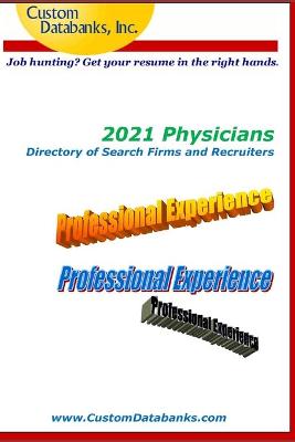 Book cover for 2021 Physicians Directory of Search Firms and Recruiters