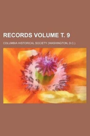 Cover of Records Volume . 9